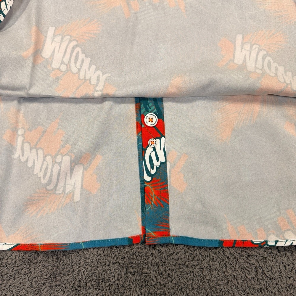 Dixxon Flannel Co The Vice Shirt Men 2X Blue Miami Hawaiian Camp Palm Tree Party - Picture 8 of 10